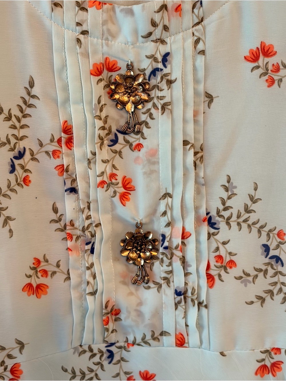 Romantic Cottagecore Floral Maxi Dress - Picture 4 of 9